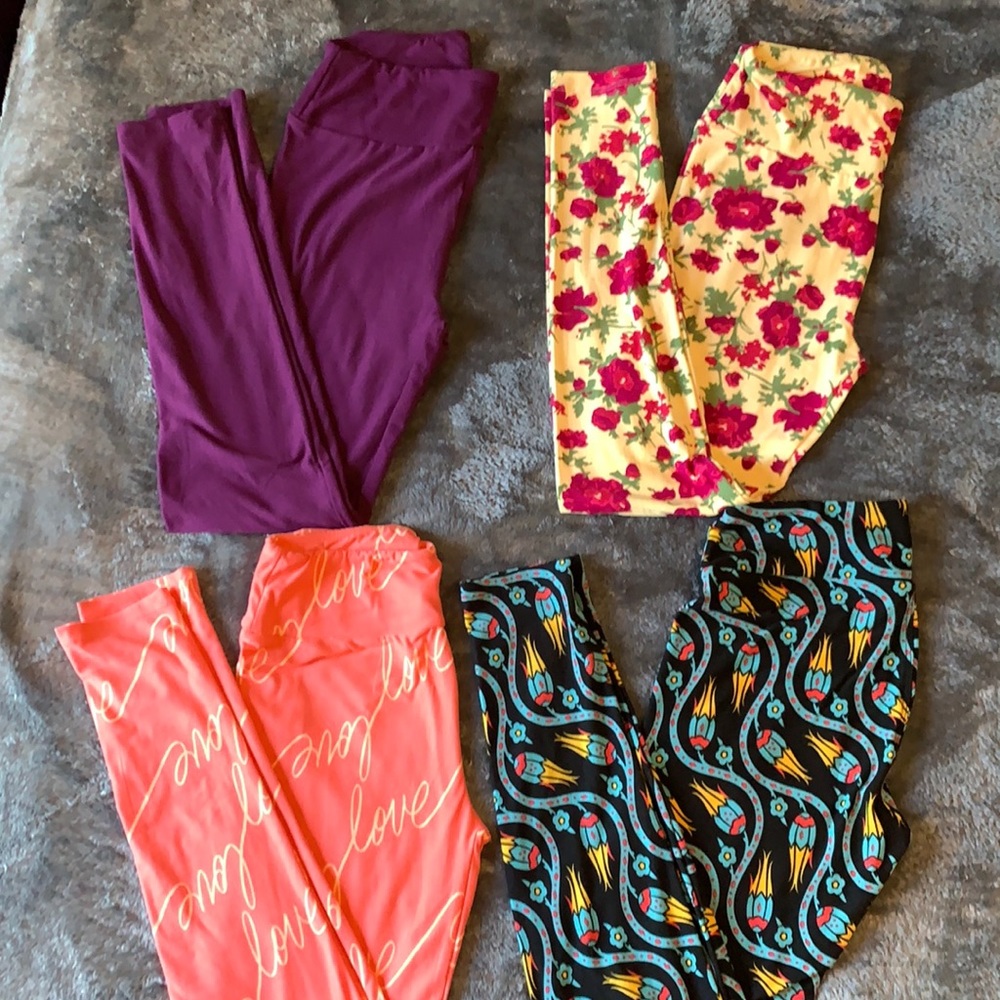 NWOT LuLaRoe OS Legging Lot (4 Pairs)